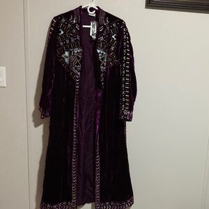 Crazy Train Rich Purple Velvet Jacket
